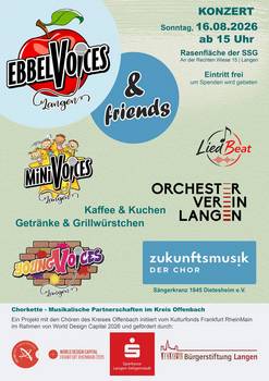 Plakat EbbelVoices and Friends 16.08.2026 plakat ebbelvoices and friends 16.08.2026