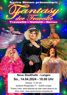 Flyer Fantasy der Travestie