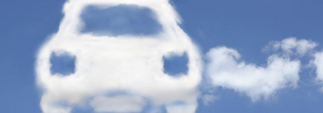 Umwelt Auto in Wolken