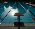 leeres Freibad