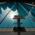 leeres Freibad