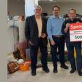 Banner Buergerstiftung spendet 500 Euro an Spendencenter