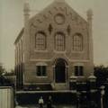 Historisches Foto der alten Langener Synagoge an der Dieburger Straße. synagoge