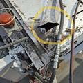 Gesprengte Gaskartusche im Müllfahrzeug © ALEG