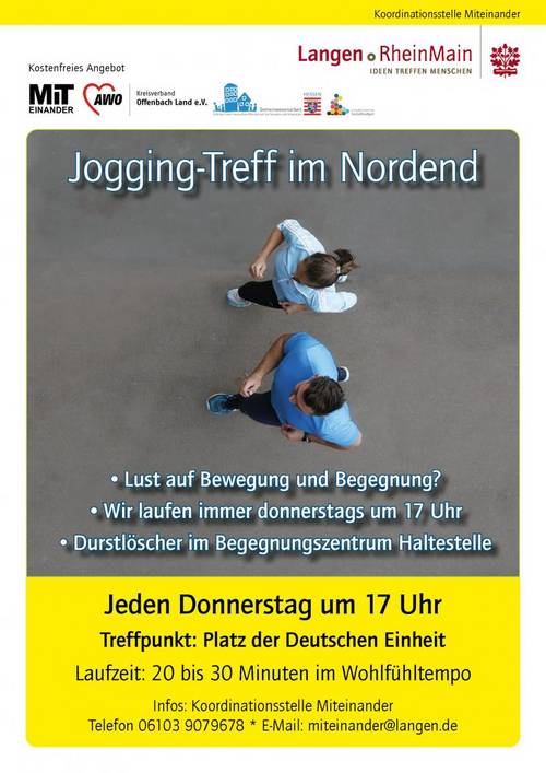 Plakat Joggen im Nordend [(c) Stadt Langen]