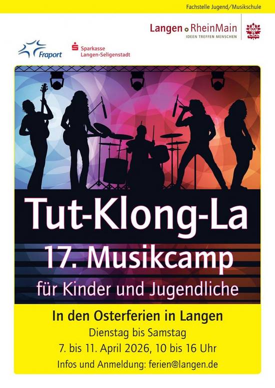 Plakat DIN A3 Tut-Klong-La 2026 &copy; Stadt Langen