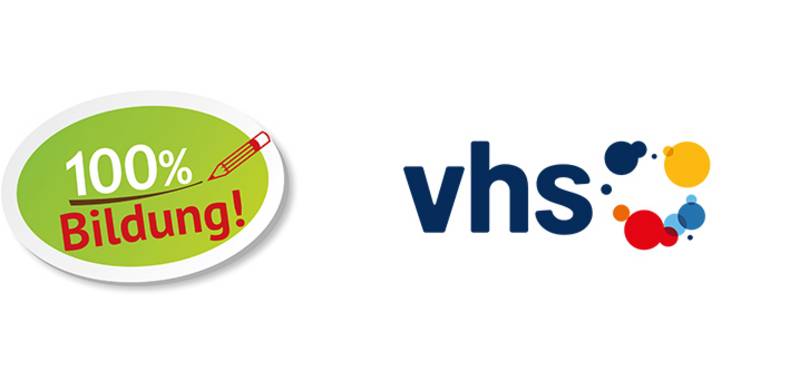 vhs Banner Banner mit Logo der vhs Langen