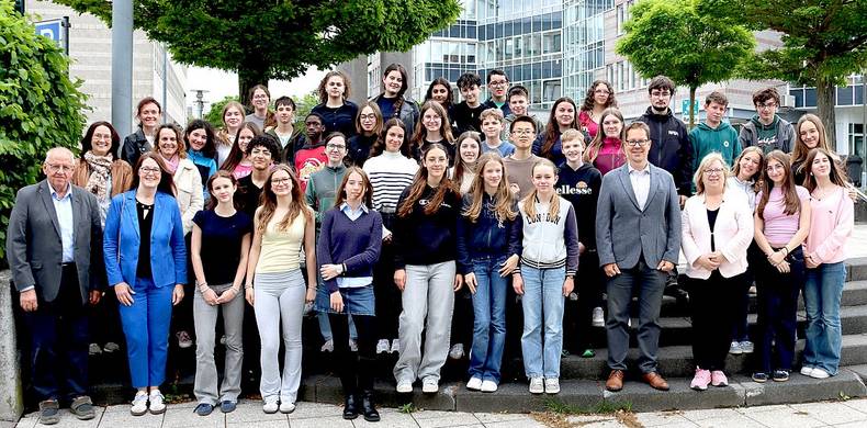 Romoratin-Besuch Schülerinnen und Schüler © Frank Stupp/Stadt Langen