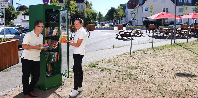 Taunusplatz Bücherschrank © Markus Schaible/Stadt Langen