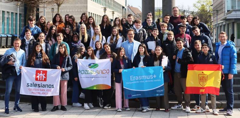 Schülerbesuch Pozoblanco © Markus Schaible/Stadt Langen