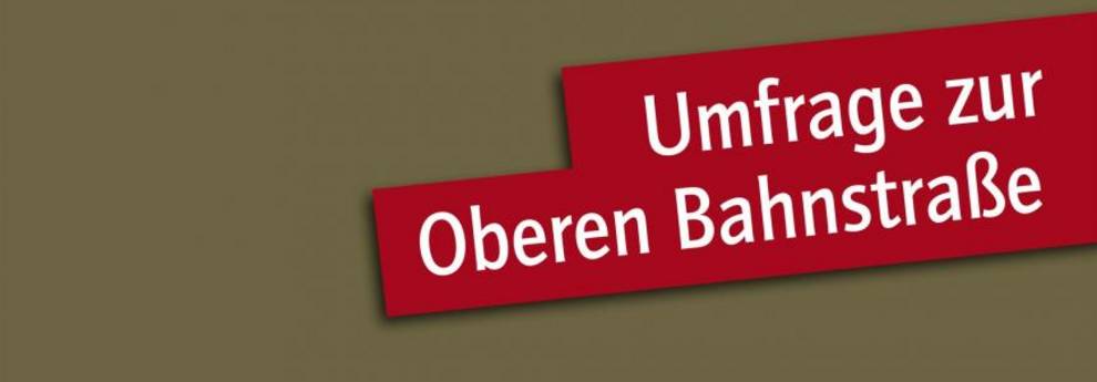 Plakat Online-Umfrage Bahnstraße