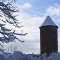 Spitzer Turm im Winter
